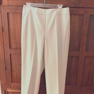 Talbots side zip dress pants pale gray size 10 . Polyester,viscose rayon spandex